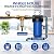 SimPure 40 Micron Spin Down Sediment Filter Combine with 20 inch Whole House Water Filter Housing System, Pre-Filtration System for Well Water and City Water, Better Filtration (DC5P + DB20P)