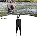 TIKATARER Watertight Chest Wader, Breathable Fishing Wader Pants for Adults with Reinforced Buckle and Storage Bag, Double Sealing for Outdoor Water Work (XL)
