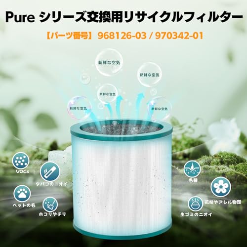 MSHNE ダイソン 扇風機・空気清浄機対応 交換用フィルター (互換品) タワーファン Pure Coolシリーズ TP03/TP02/TP00/AM11・BP01対応