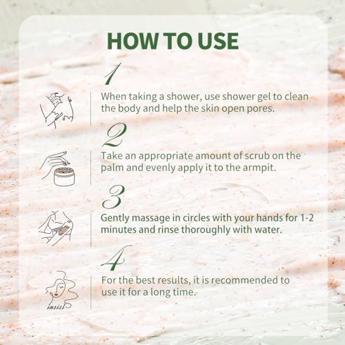 Underarm Detox Scrub,Body Scrub,Armpit Detox&Underarm Detox For Deeply Cleanses,Exfoliates,Moisturizes&Relieves Odor,Provides Long-Lasting Freshness,Used in Armpits, Elbows,Knee&Throughout the Body - Image 5