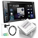 DAB Digitalradio mit CD Laufwerk, Bluetooth (Freisprech), Multicolor Beleuchtung, WebLink App, USB