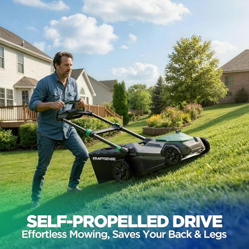 Image of 21 inch 40V Max Brushless Cordless Electric Self Propelled Lawn Mower