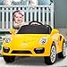 Uenjoy Kids Electric Ride on Cars 6v Battery Power Motorized Vehicles, Remote Control, Suspension, Music, Headlights, Horn, Yellow