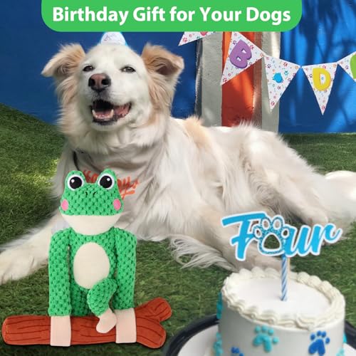 50% Off Squeaky Plush Dog Toy with Interactive Tug of War Design