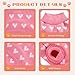 Hundepullover Herz Hundepulli Valentinstag Pullover Hund Katzenpullover Rosa Gestricktes Hunde Pullover Warme Hundekleidung für Kleine und Mittelgroße Hunde S
