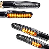 4x LED Motorrad Blinker Sequentiell mit Lauflicht Laufeffekt e-geprüft 2 Paar