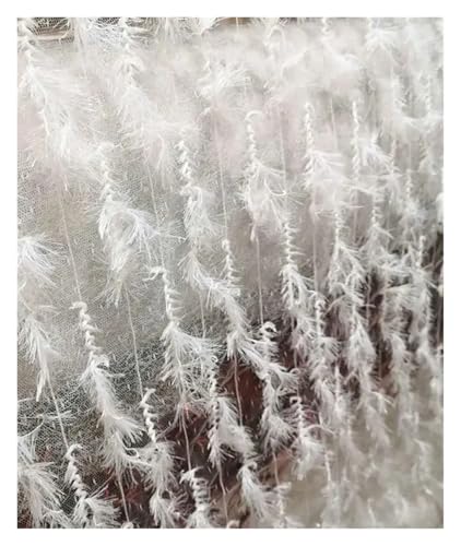 Robe en dentelle à pompons tridimensionnels tissu de créateur pour robes de mariée et costumes