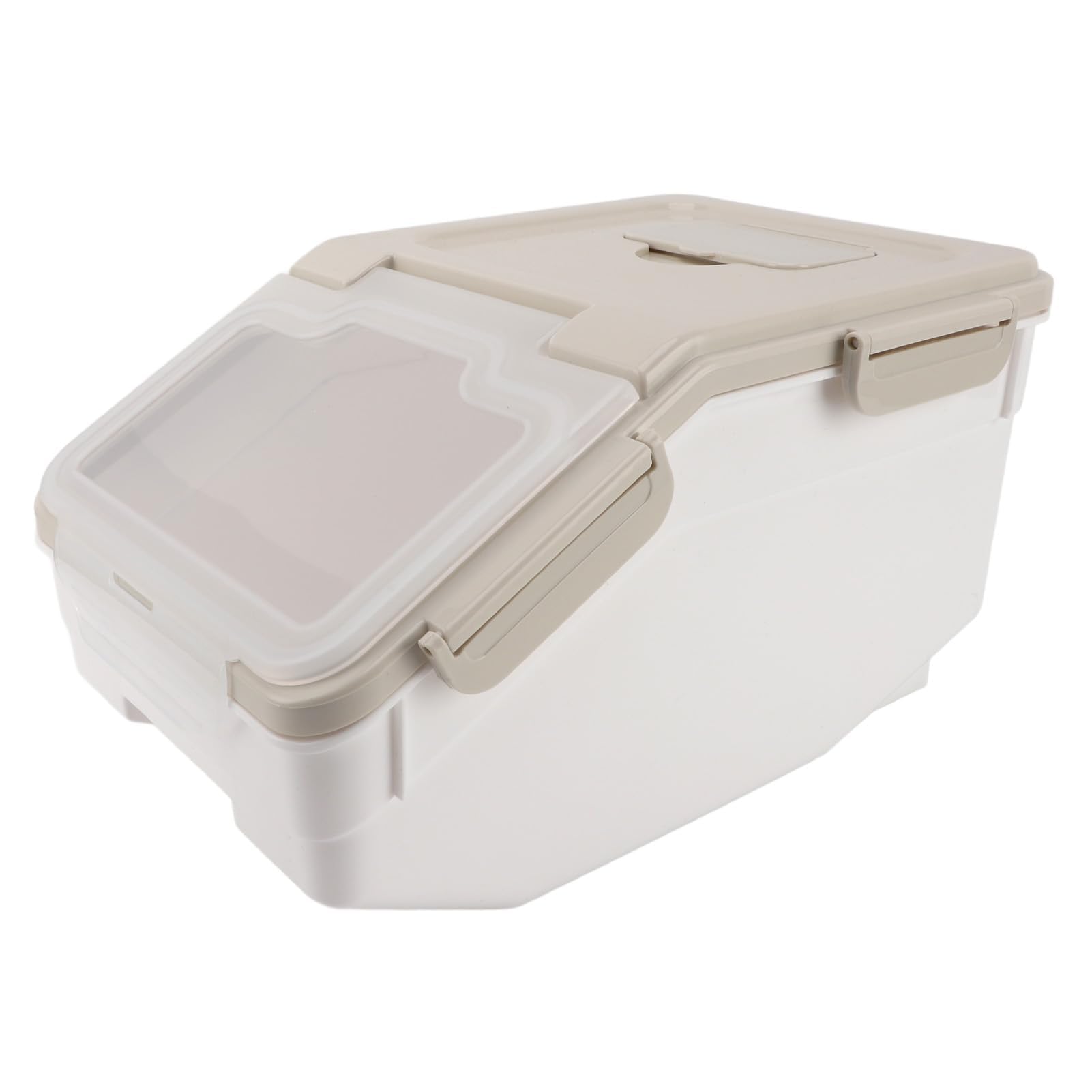 Contenedor de Almacenamiento de Arroz con Tapa, Impermeable, Espesado, Incluye Taza Medidora, para Cocina