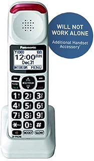 Panasonic Cordless Phone Handset Accessory Compatible with KX-TGM420W Series Cordless Phone Systems - KX-TGMA44W (White) - coolthings.us