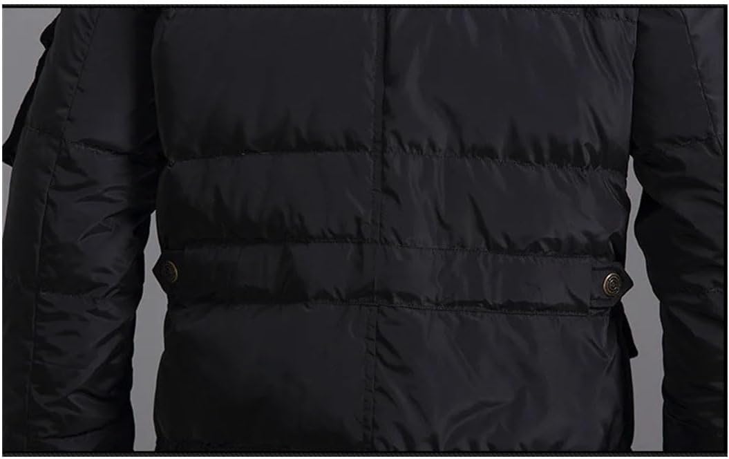 Haitpant Men Down Jacket Winter Casual Parka Thicken Coats Warm Goose Feather Jacket Fur Long Parka