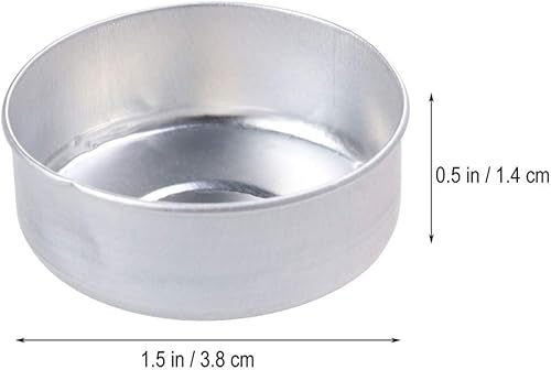 Miniatura 4 de 300 piezas de latas de luz de té de aluminio, vasos de cera para velas, caja vacía, lata de té de metal, recipiente para hacer velas perfumadas