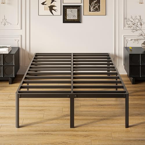 La mejor comparación de Bases Tubulares para Cama Matrimonial . 46 Yicensen Base Cama Matrimonial de 46 cm de Altura, Metal Camas Matrimonial con Patas Redondeadas de Esquina, Plataforma Resistente Cama Muy Resistente Fácil Montaje, Sin Ruido,...