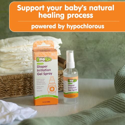 Boogie Hypochlorous Acid Diaper Irritation Gel Spray, Baby Essentials for Diaper Rash, Soothing Cleansing Spray, 3.4oz (Pack of 3) - Image 3