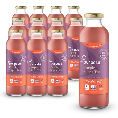 Purpose Tea, Blood Orange - Bottled Iced Tea, All Natural