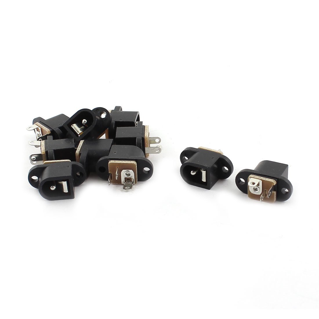 KCHOICE® 5.5mm x 2.1mm Female Jack DC Power 3-Pin for PCB Panel Mount 10 Pcs