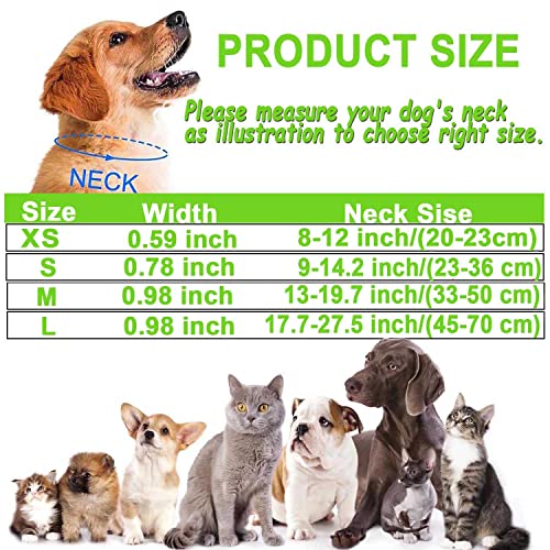 ATETEO Dog Collar, Reflective Adjustable Basic Dog Collar with Soft Neoprene Padding, Durable Nylon Pet Collars for Puppy Large Dogs - Image 3
