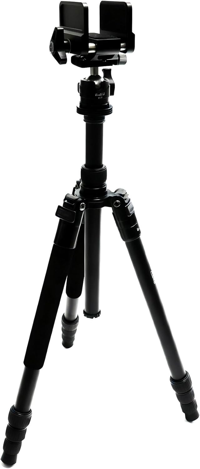 HUNTPAL Hunting Tripod Shooting Stick Gun Rifle Rest with Height Adjustment Center Column & Detachable Leg, Shotgun/Crossbow 19"-65" Shooting Stand Biopod Monopod