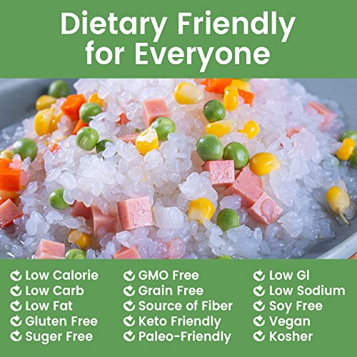 Hethstia 20 Packs Konjac Noodle Diet Spaghetti And Shirataki Rice Paleo-Friendly, Sugar Free, Gluten-Free, Low Calorie And Vegan #TOP3