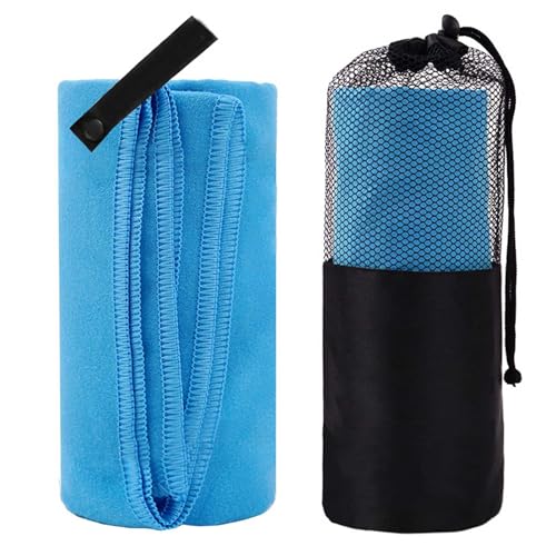 Microfiber Travel Towel, Soft Quick Dry Absorbent Lightweight Compact Towel for Hiking Camping Beach Gym Backpacking Yoga Swimming Outdoor Activities (40x80cm)