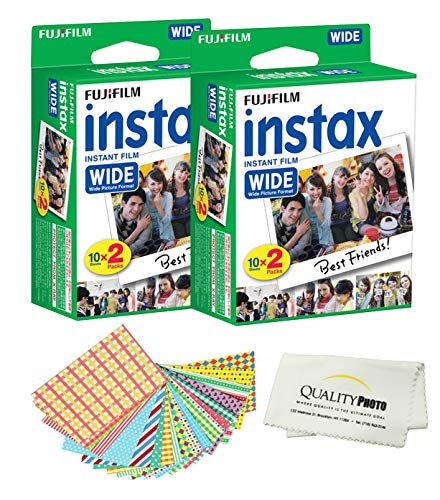 Fujifilm INSTAX Wide Instant Film 40 Pack - 40 Sheets - (White)