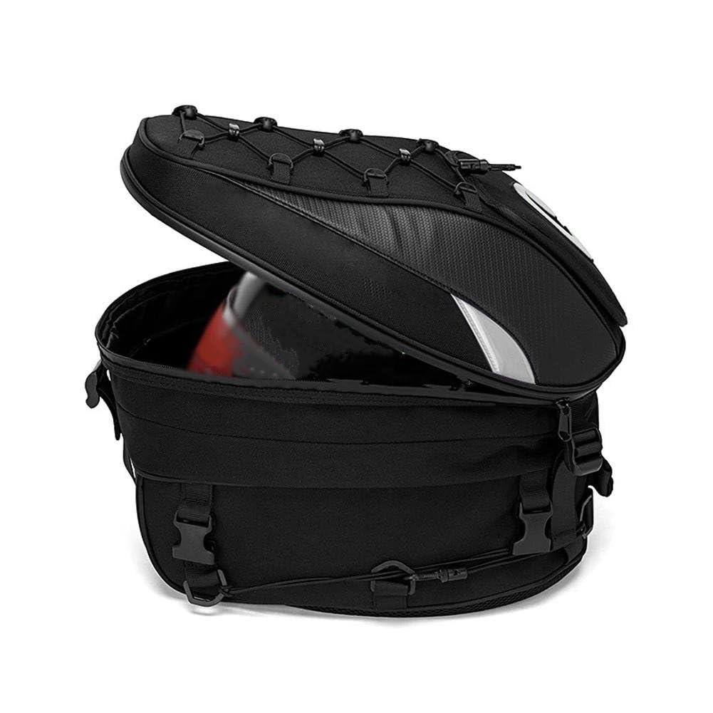 Borsa portaoggetti moto Zaino Sella Posteriore 30-40 Litri Capiente E Impermeabile Moto Con Doppio Uso Per Casco