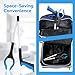 Grabber Reacher Tool - 32” Extra Long Foldable Gripper and Reaching Tool - Heavy Duty Pick Up Stick Grabbers for Seniors, Trash, Surgery Recovery Must Haves Gifts (Blue)