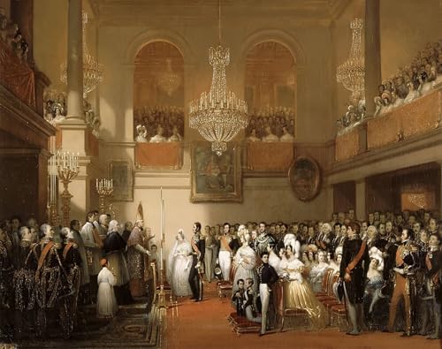 Affiche Toile Mariage de Ier et Louise d'Orléans pour décoration salon et bureau