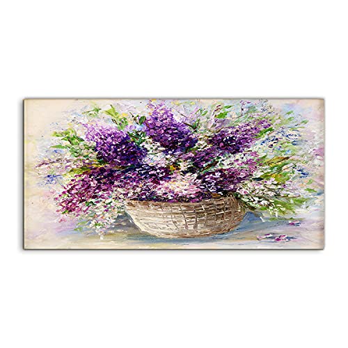 Tableau acrylique salon chambre 100x50cm murale photo art acryl fleurs