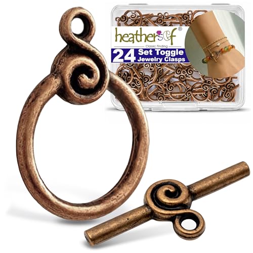 Heather's cf Toggle Jewelry Clasps – Durable Quality, Antique Swirling