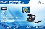 Sistema de Thule baca completo con travesaño de acero se puede cerrar con llave y candado (ventana) incluye todas las piezas necesarias.