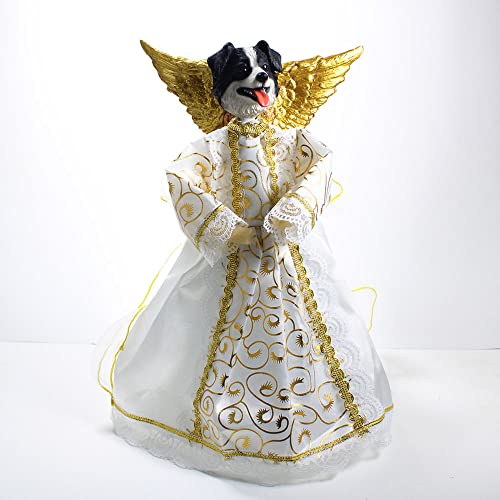 Border Collie Angel Tree Topper