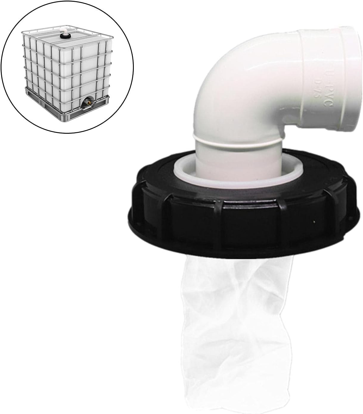 TOATELU 2x IBC deksel: IBC tankdeksel 162 mm tankdeksel kunststof deksel watertank accessoires
