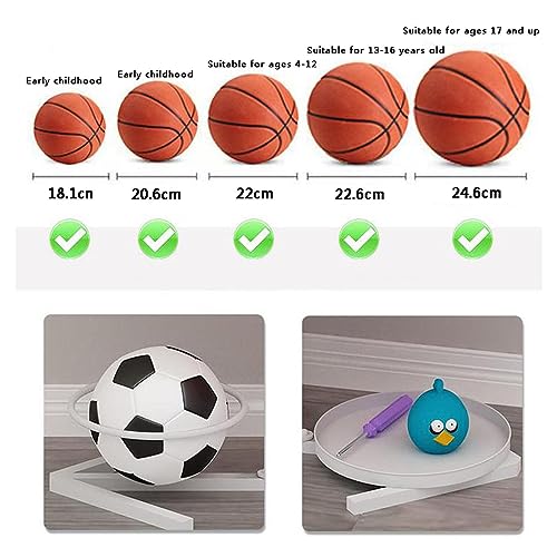 Pionowy stojak sportowy oszczędzający miejsce do przechowywania sprzętu do koszykówki i piłki nożnej do wewnątrz/na zewnątrz nizer do garażu domu i obiektów sportowych maksymalizuje wydajność!