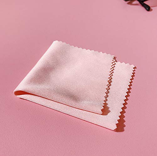 50Pcs Pink Multipurpose Portable Superfine Fibre Cleaning Cloth Reusable Wipe Cloth Sunglasses Cleaning Supplies Tools Polishing Cloth For Cell Phone Glasses Lenses Cameras Monitors Jewelry Screens #TOP6