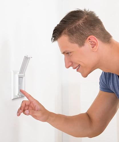 Miniatura 6 de Protector de interruptor de luz, cubierta para placa de interruptor a prueba de niños que evita que los niños o el interruptor de encendidoapagado