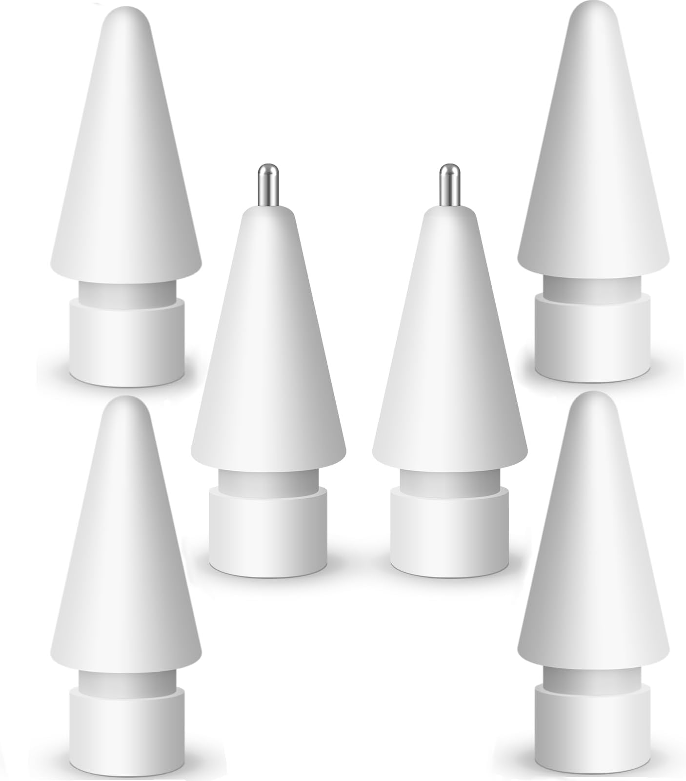 Replacement Pencil Tips for Apple Pencil 2nd Generation/ 1st Generation Tips,iPencil Tip Nibs Accessories for iPad Pro/Apple Pencil Pro/USB-C (6 Pack)