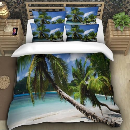 Drap de couette 3 pièces microfibre lavable machine grand lit 220x240 - 5