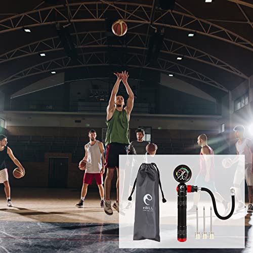 Ball Pump With Pressure Gauge, Sports Ball Pump With Needle & Air Release Valve, Hand Pump Air Inflation For Basketball, Soccer Ball, Football, Volleyball, Rugby And Others #TOP6