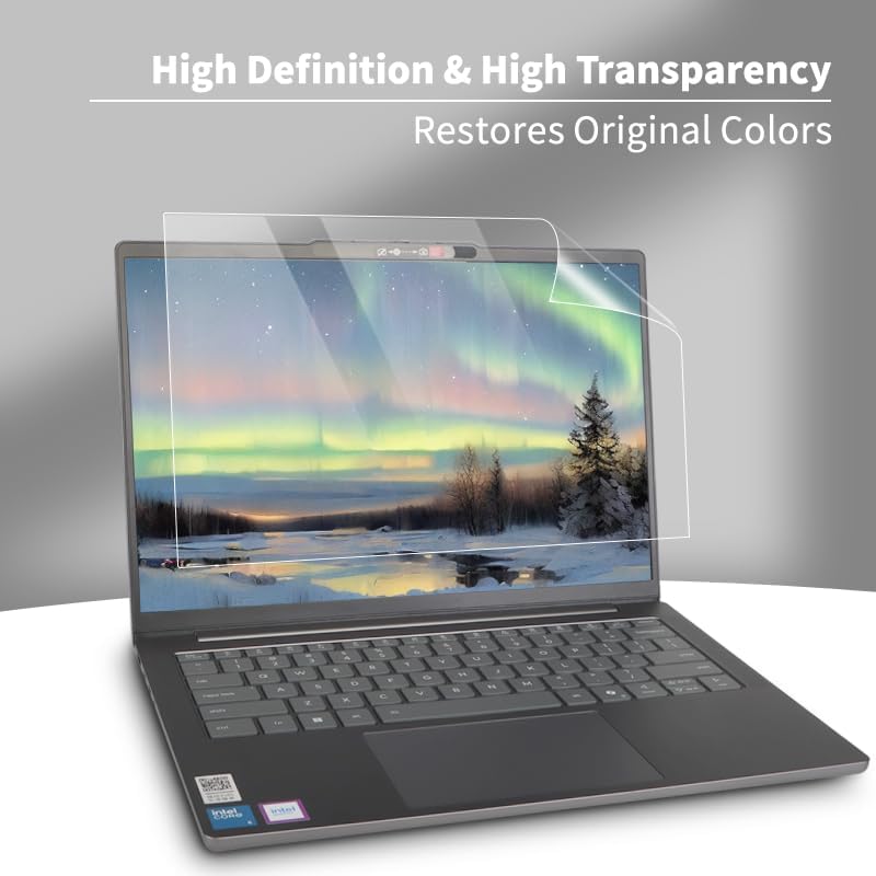 Laptop Case Set for 2026/2025 IdeaPad Slim 5a / 5i (14", Gen 10/11) Scratch-Resistant & Drop-Resistant Hard Shell Frosted Transparent​ Protective Cover + Keyboard Cover + Screen Film