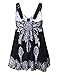 NONWE Women's Plus-Size Swimsuit Retro Print Two Piece Pin up Beachwear Swimwear,Black,US 16-18W