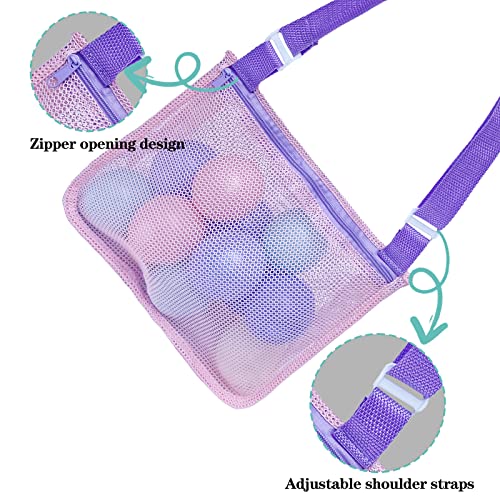 Okgd 2 Pcs Beach Mesh Shovel With 2 Pcs Mesh Bag Seashell Bag For Shells Collecting,Shark Tooth Sifter Dipper For Boys And Girls #TOP4