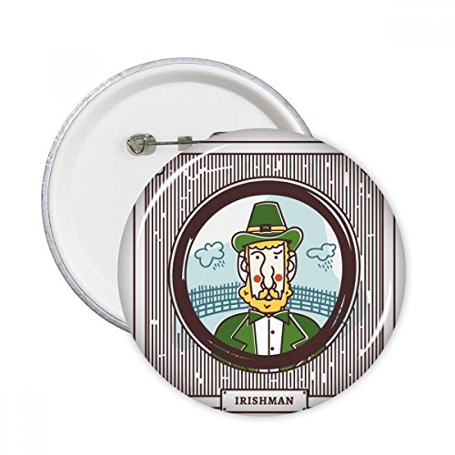 Pins badge rond parachimie vert accessoire mode XL pour personnaliser son sac