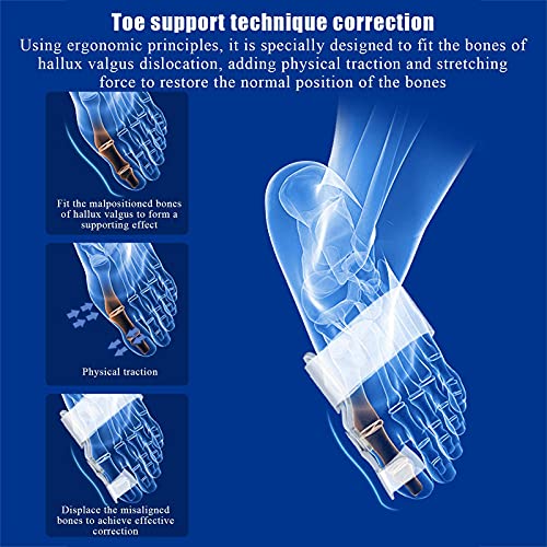 Corrector de Hallux Valgus de 2 piezas con separadores y ejercitador 5