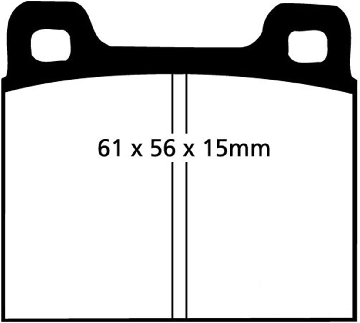 EBC Brakes Redstuff 3000 Series Sport Brake Pad Set DP3104C to Fit DINO,BMW,MASERATI,FERRARI,LAMBORGHINI,LANCIA,MERCEDES-BENZ,VOLVO,MONTEVERDI,PORSCHE