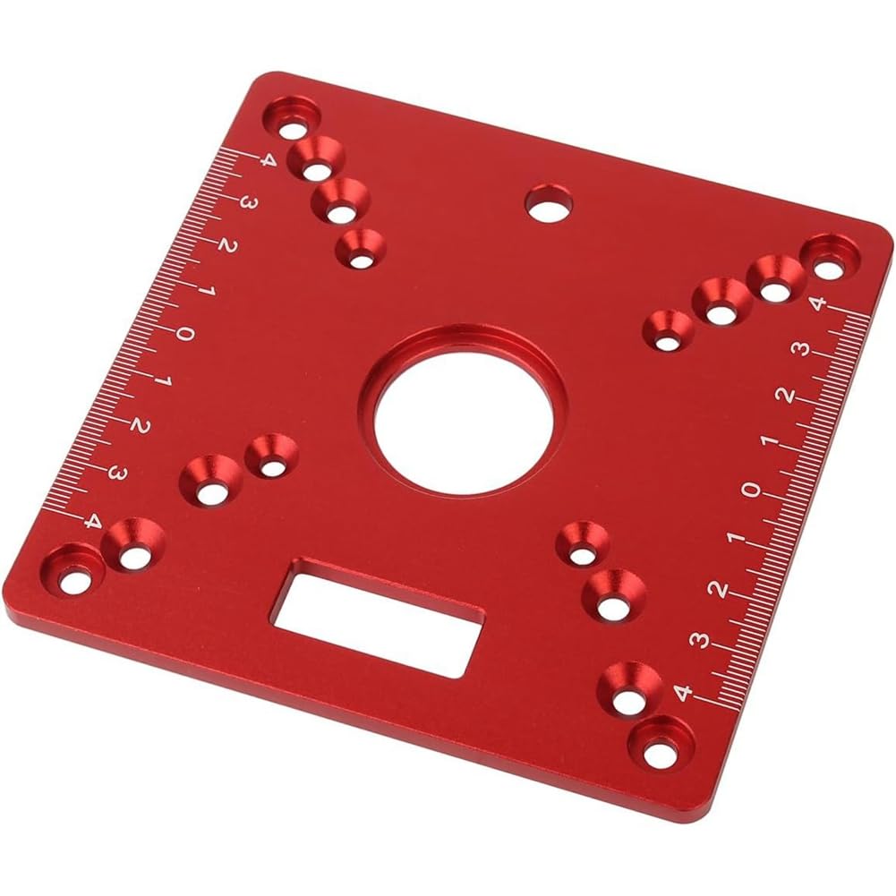 Piastra di inserimento per ascensore per router da tavolo in alluminio, fresatrice per legno, tavola ribaltabile, tavolo per macchina per rifilatura, lavorazione del legno fai da te (sollevatore per