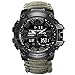Orologi militari da uomo Cronometro tattico da esterno da uomo impermeabile con orologio digitale dell'esercito (Verde-1)