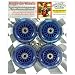 Wiggle Car Polyurethane Replacement Wheels - Royal Blue