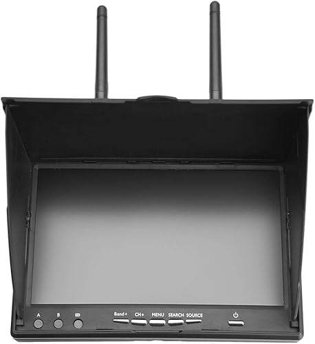 Miniatura 3 de PUSOKEI Receptor FPV para FPV Drone, 5.8GHz 40 canales 7 pulgadas LCD Monitor de pantalla para FPV Quadcopter Drone