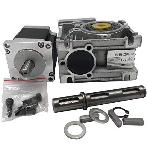 Worm Gear Nema23 Stepper Motor L56mm Gearbox Ratio 20:1 3A Speed Reducer for CNC DIY Router