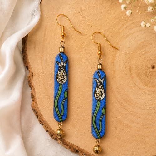 Image of Handcrafted Bohemian & Tribal Earrings for Women - Ethnic Brass, Floral & Festival-Inspired Statement Designs in Drop, Dangle, Hoop & Stud Styles